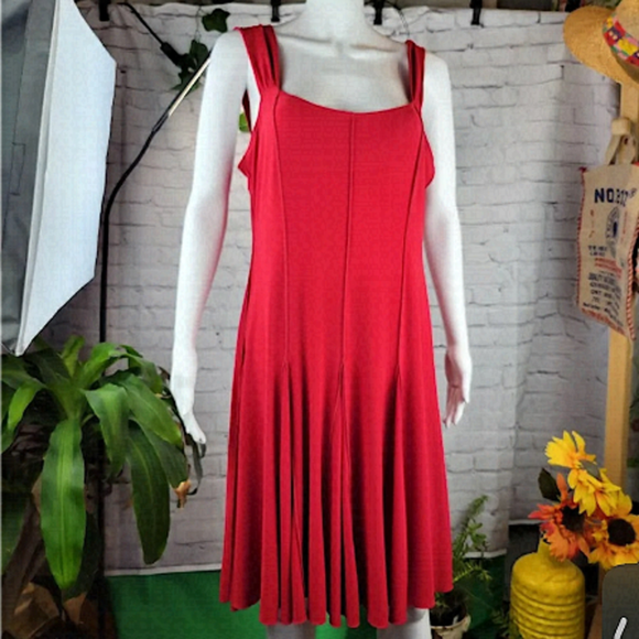 ESCALADE vintage red dress - Picture 1 of 3